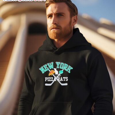 PWHL New York Hockey Pizza Rats Mouse hoodie