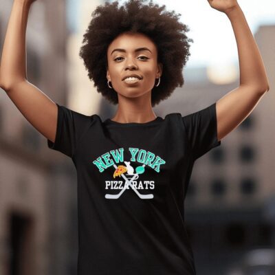 PWHL New York Hockey Pizza Rats Mouse women-t-shirt