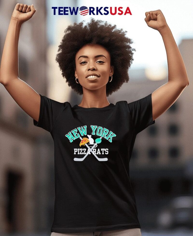 PWHL New York Hockey Pizza Rats Mouse women-t-shirt