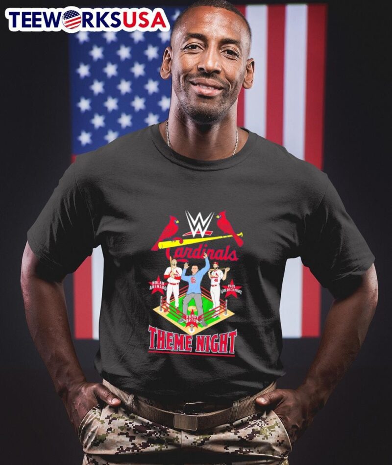St. Louis Cardinals WWE Nolan Arenado Randy Orton Paul Goldschmidt theme night shirt