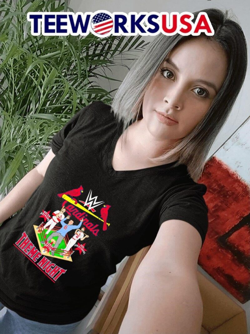 St. Louis Cardinals WWE Nolan Arenado Randy Orton Paul Goldschmidt theme night women-t-shirt