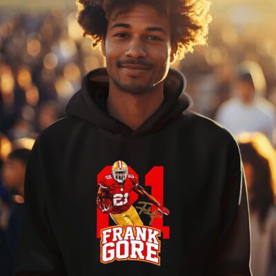 San Francisco 49ers Frank Gore legend 21 signature hoodie
