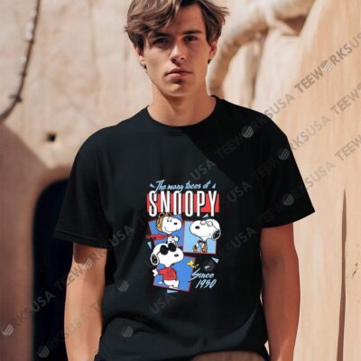 Snoopy Through The Years The Many Faces Of Snoopy Sinve 1950 shirt