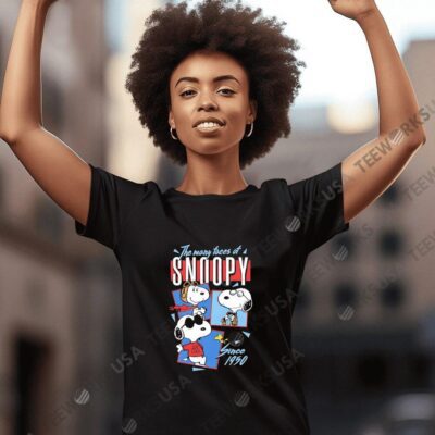 Snoopy Through The Years The Many Faces Of Snoopy Sinve 1950 women-t-shirt