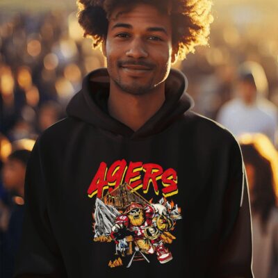 San Francisco 49ers Gold Miner cartoon hoodie
