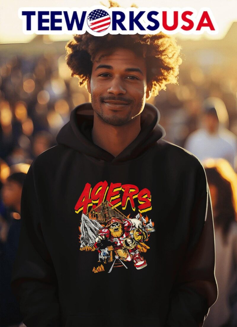San Francisco 49ers Gold Miner cartoon hoodie