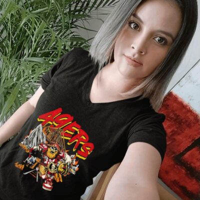 San Francisco 49ers Gold Miner cartoon women-t-shirt
