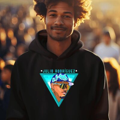 Seattle Mariners Julio Rodriguez triangle sunglasses hoodie
