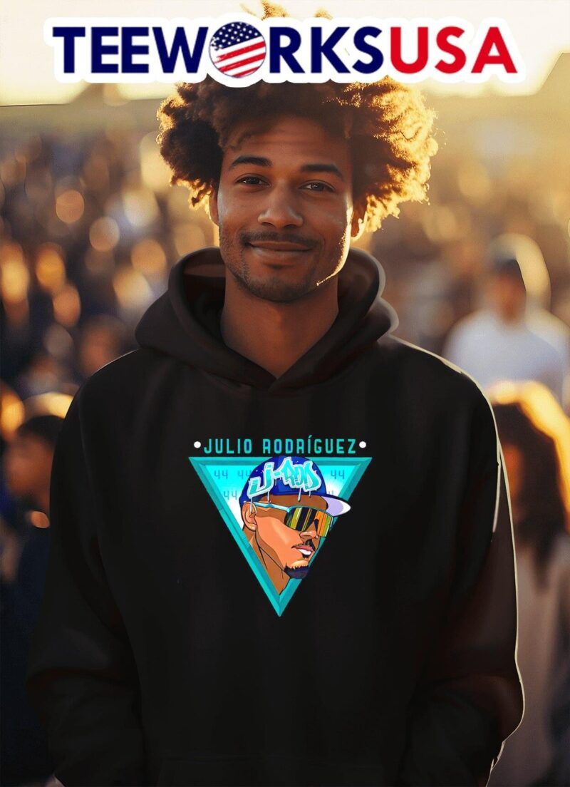 Seattle Mariners Julio Rodriguez triangle sunglasses hoodie