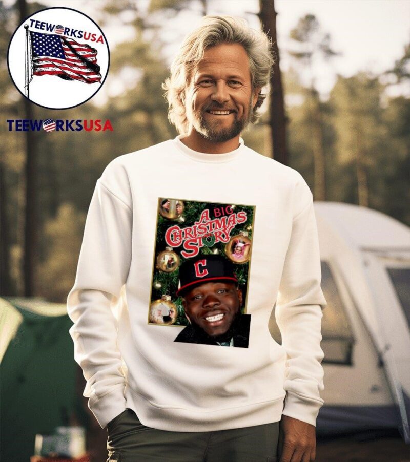 Cleveland Guardians Jhonkensy Noel a big Christmas story sweater