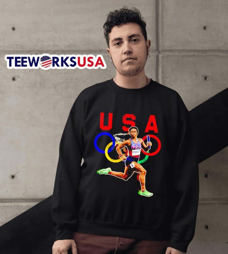 Sha’carri Richardson USA track and field Olympics 2024 sweater