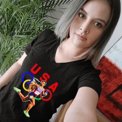 Sha’carri Richardson USA track and field Olympics 2024 women-t-shirt
