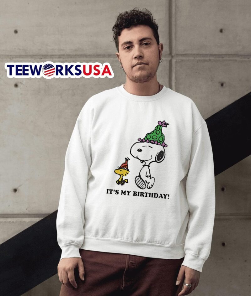 Snoopy and Woodstock it’s my birthday sweater
