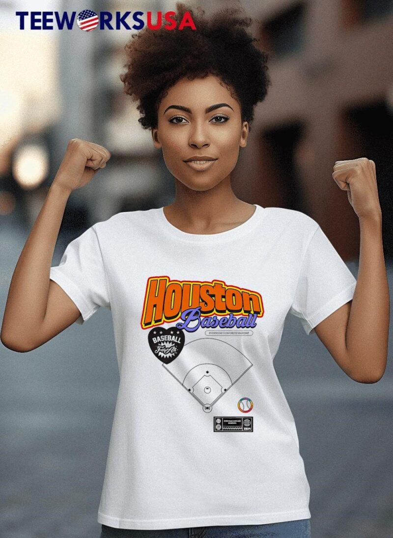 Houston Astros baseball everyone’s favorite pastime baseball for all pride women-t-shirt