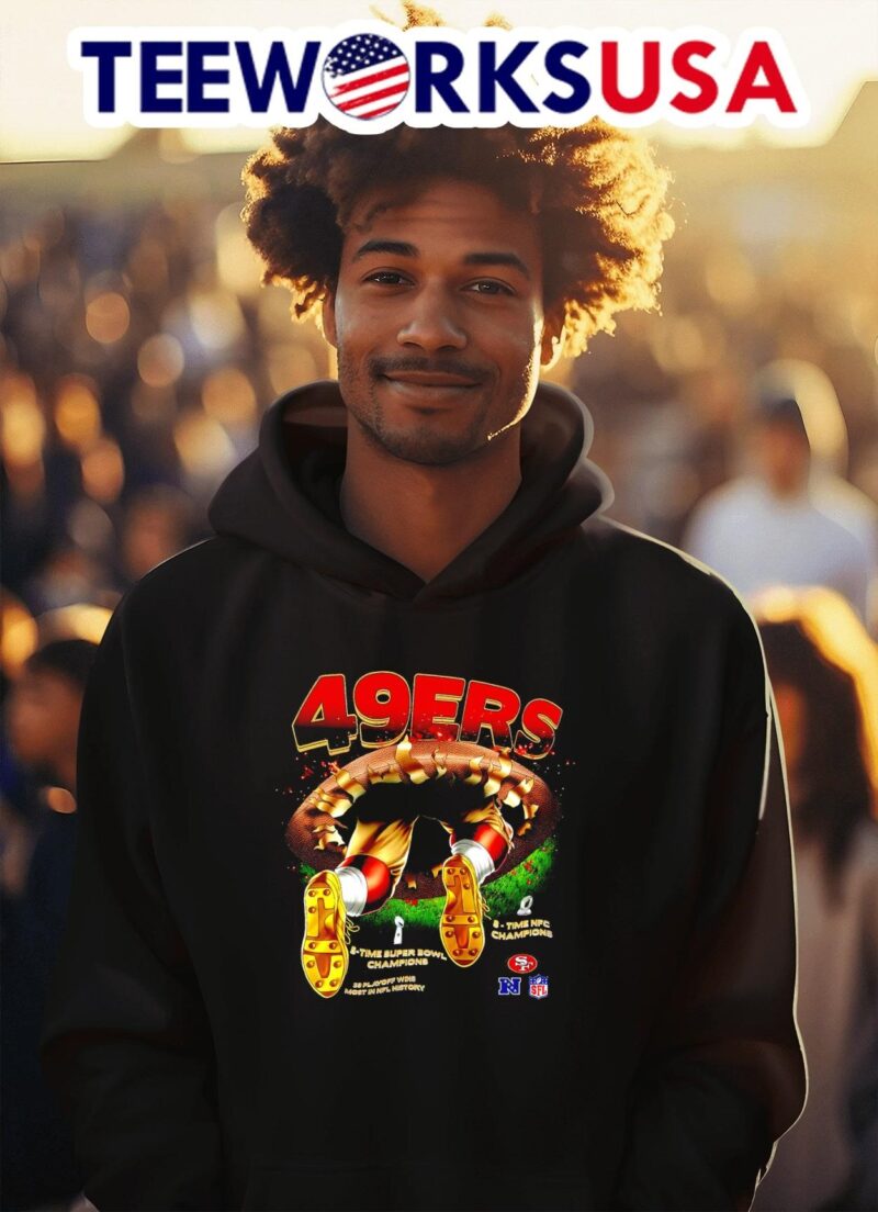 San Francisco 49ers 5-time super bowl champions 38 playoffs wins most in history hoodie