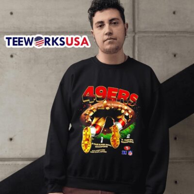 San Francisco 49ers 5-time super bowl champions 38 playoffs wins most in history sweater