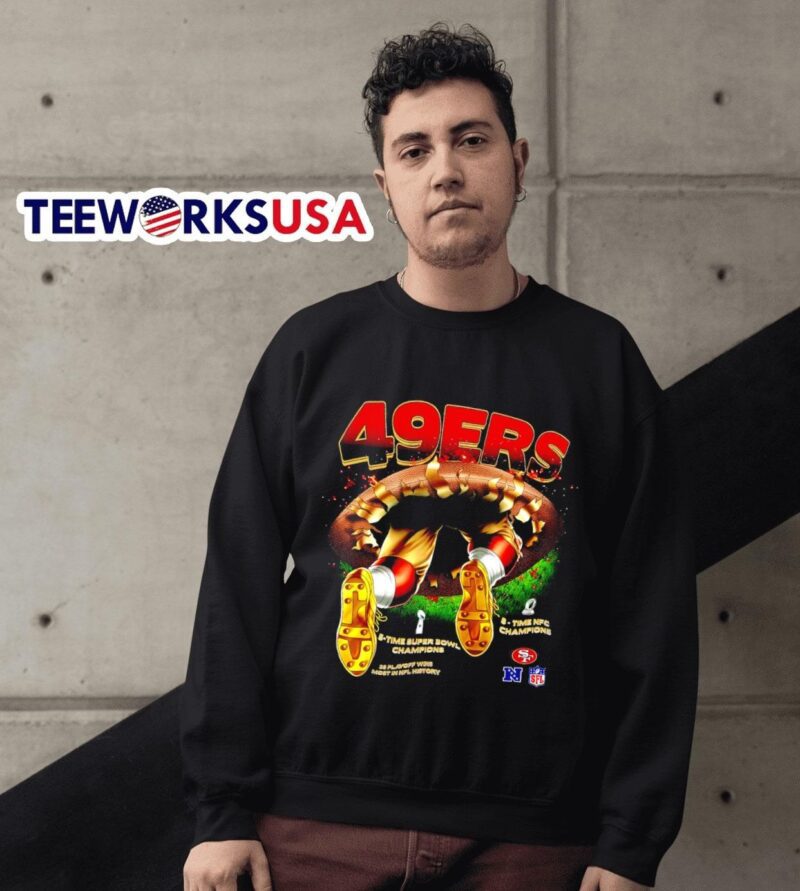 San Francisco 49ers 5-time super bowl champions 38 playoffs wins most in history sweater