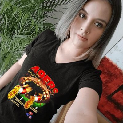 San Francisco 49ers 5-time super bowl champions 38 playoffs wins most in history women-t-shirt