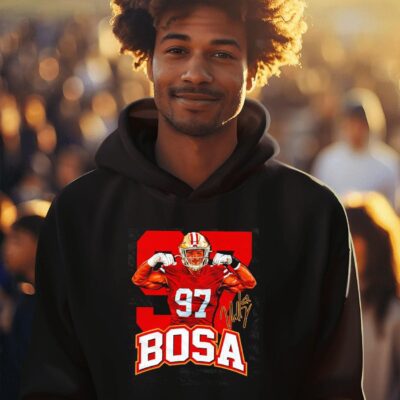 San Francisco 49ers 97 Nick Bosa signature hoodie