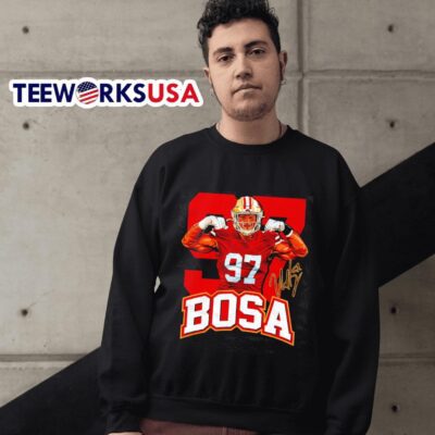 San Francisco 49ers 97 Nick Bosa signature sweater