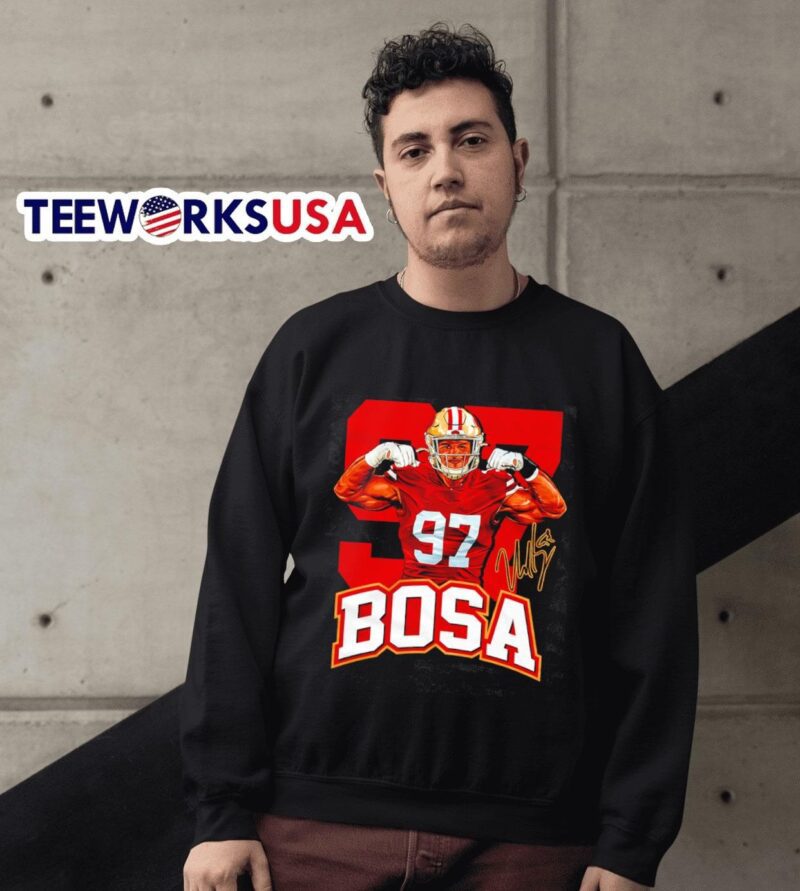 San Francisco 49ers 97 Nick Bosa signature sweater