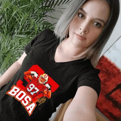 San Francisco 49ers 97 Nick Bosa signature women-t-shirt