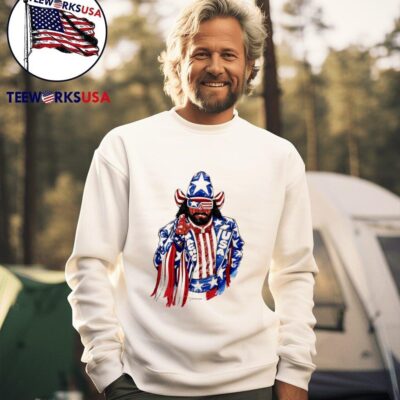 Uncle Sam X Randy Savage Macho Man USA sweater
