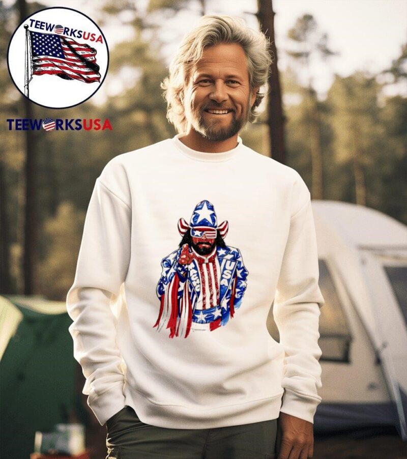 Uncle Sam X Randy Savage Macho Man USA sweater