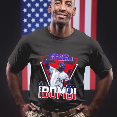 Texas Rangers Adolis Garcia sports illustrated El Bombi signature shirt