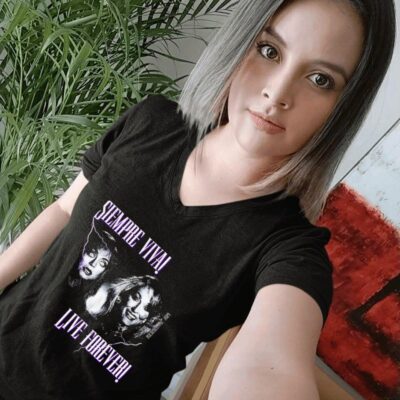 Siempre Viva live forever death becomes her women-t-shirt