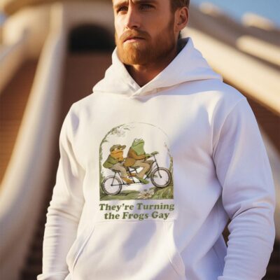 They’re turning the frogs gay cartoon hoodie