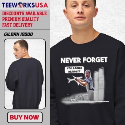 Never Forget You Ladies Alright Omar The Ref vintage black-unisex-sweatshirt