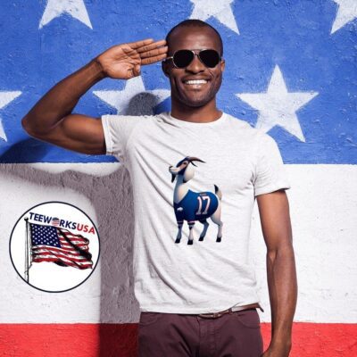 The goat Josh Allen 17 Buffalo Bills shirt