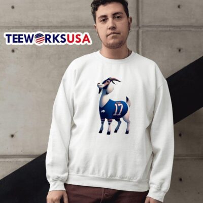 The goat Josh Allen 17 Buffalo Bills sweater