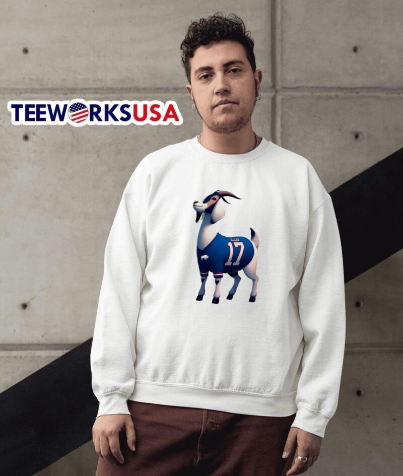 The goat Josh Allen 17 Buffalo Bills sweater