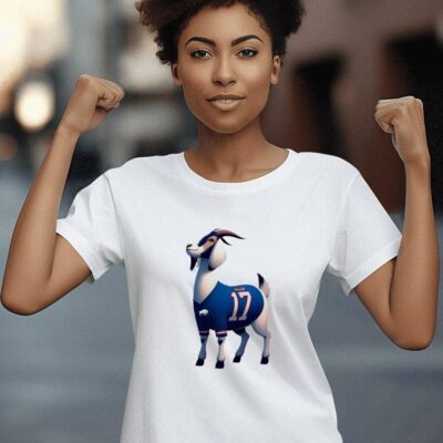 The goat Josh Allen 17 Buffalo Bills women-t-shirt
