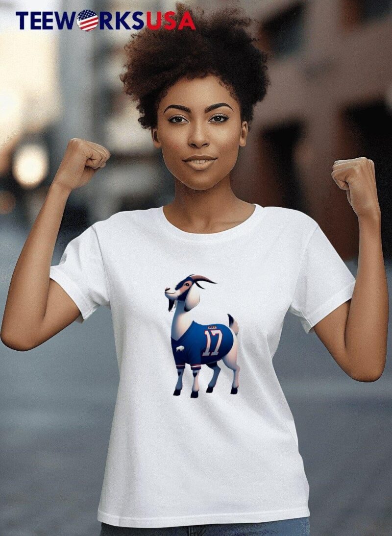 The goat Josh Allen 17 Buffalo Bills women-t-shirt