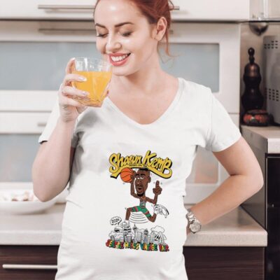 Shawn Kemp reign on ’em 2024 Seattle world’s vintage fair women-t-shirt