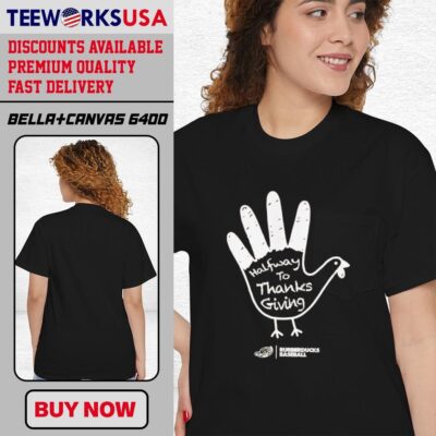 Halfway to Thanksgiving RubberDucks baseball classic-women-t-shirt