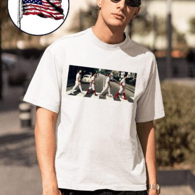 Philadelphia Phillies crossing Abbey road to London Series MLB world tour shirt