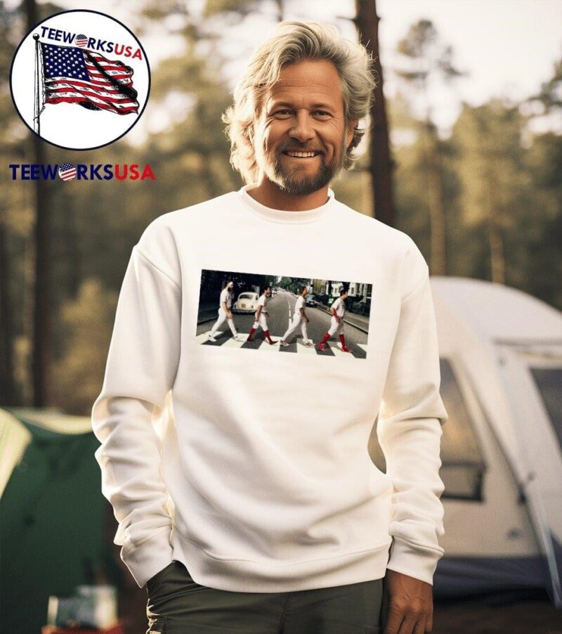 Philadelphia Phillies crossing Abbey road to London Series MLB world tour sweater