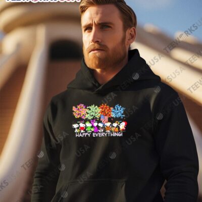 Snoopy happy everything cartoon hoodie