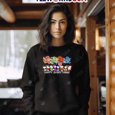 Snoopy happy everything cartoon sweater