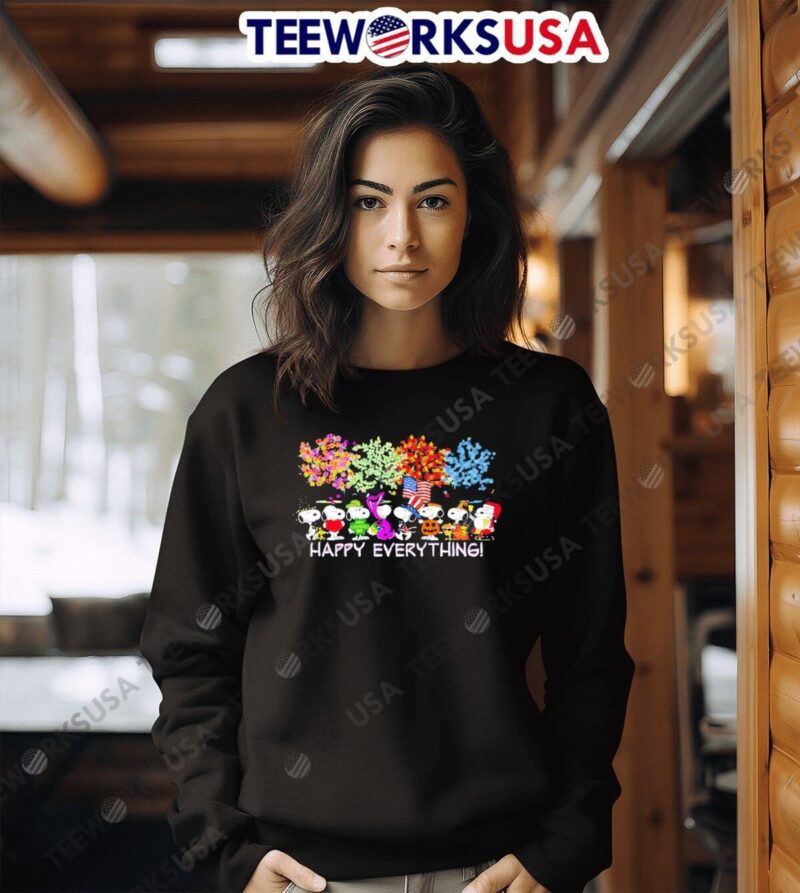 Snoopy happy everything cartoon sweater