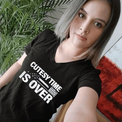 The Dan Bongino show cutesy time is over women-t-shirt