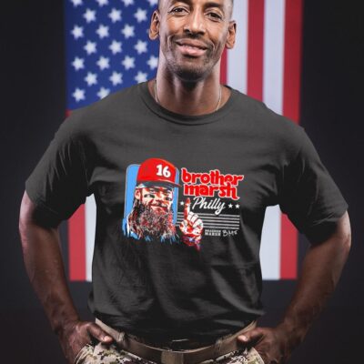 Philadelphia Phillies brother Brandon Marsh 16 signature shirt