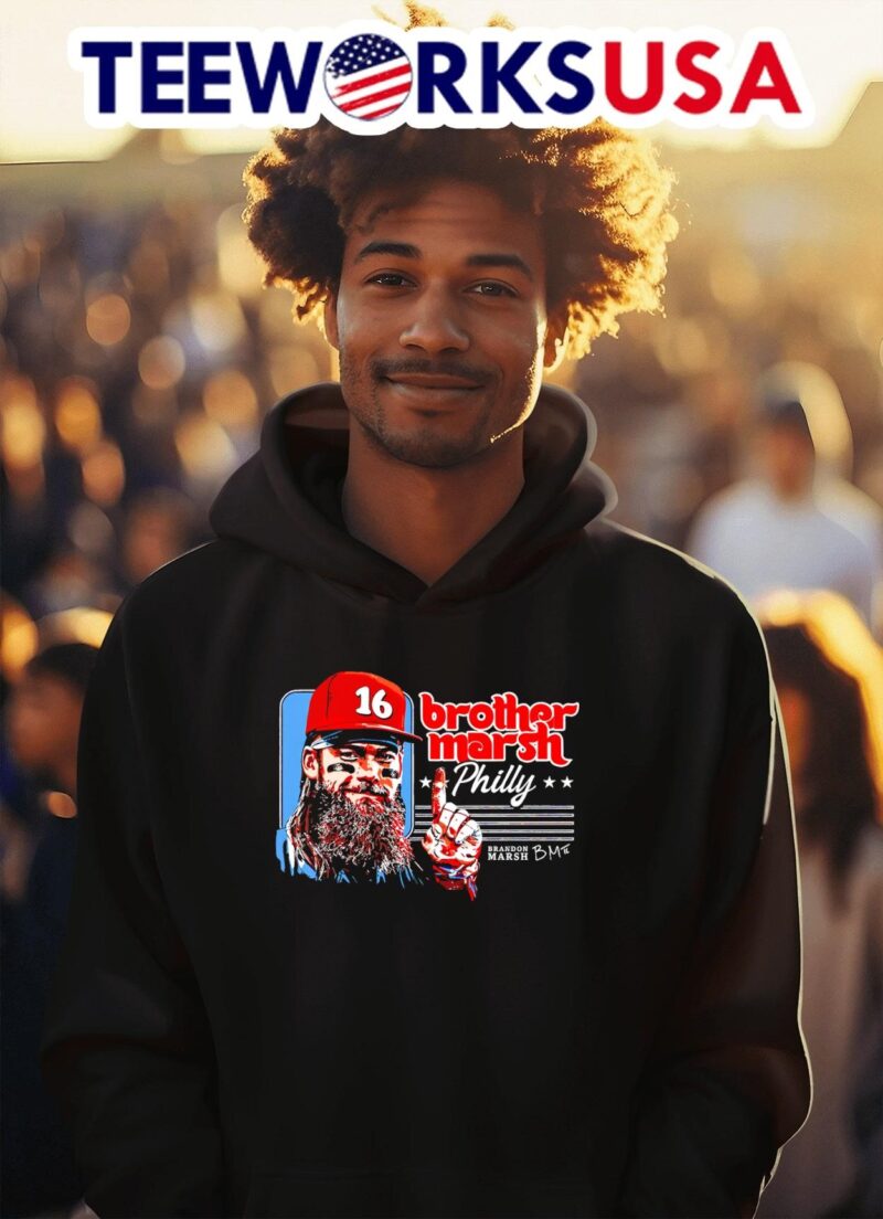 Philadelphia Phillies brother Brandon Marsh 16 signature hoodie