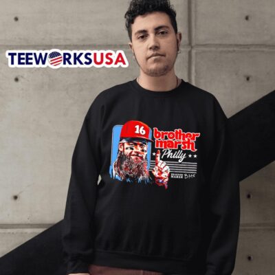 Philadelphia Phillies brother Brandon Marsh 16 signature sweater