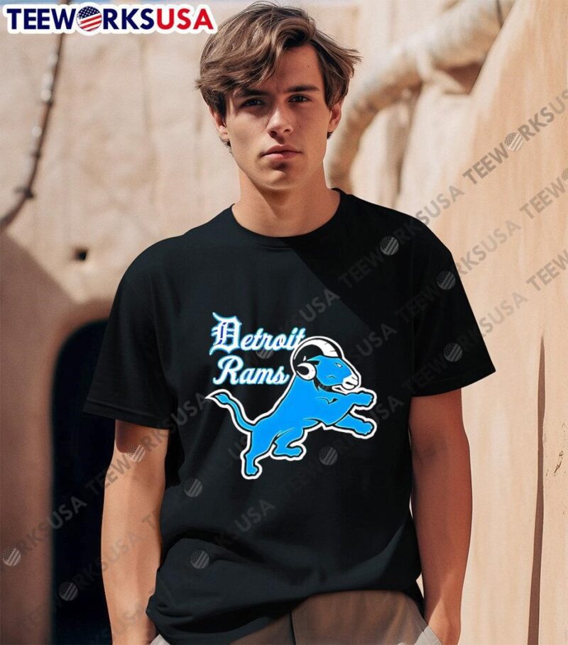 Detroit rams cartoon logo meme shirt