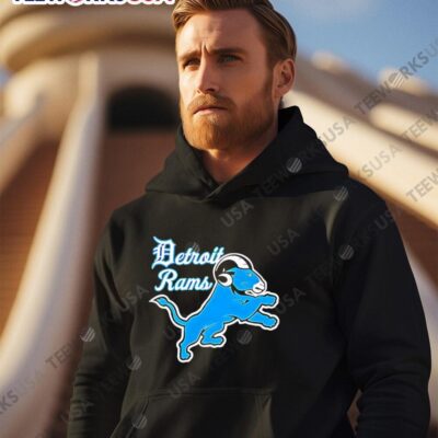 Detroit rams cartoon logo meme hoodie